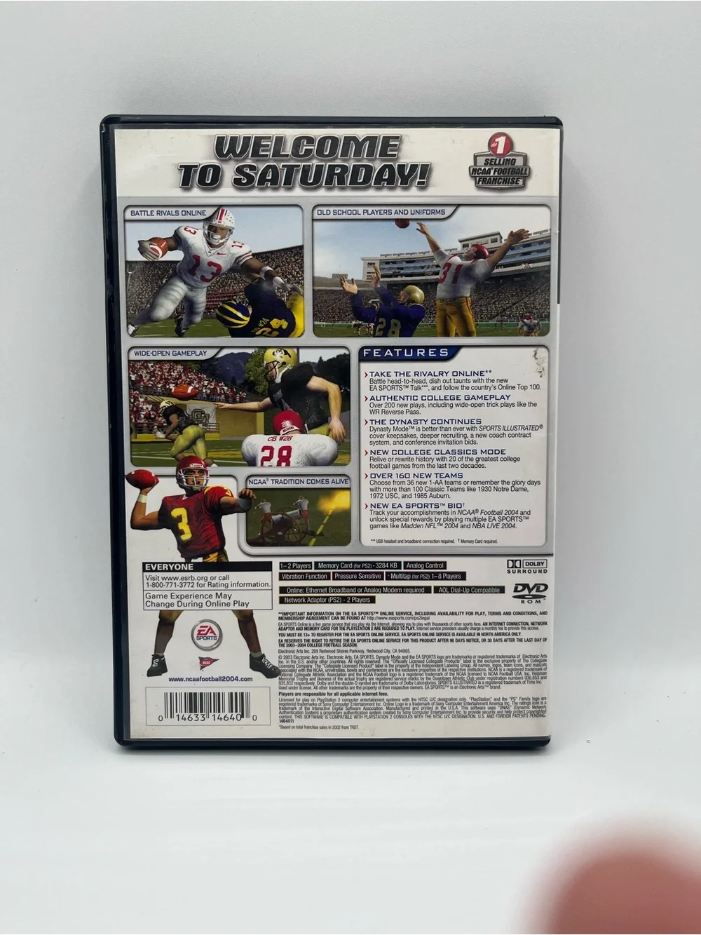 PlayStation 2 Games-Rugby 2004, NCAA Football 2004 and NCAA Football 2005